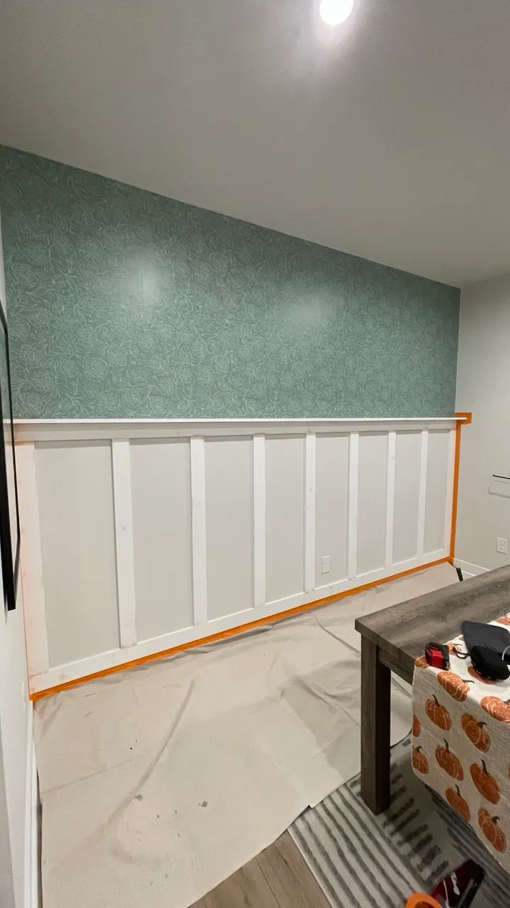 Bedroom Board-and-Batten Wall starting-condition view