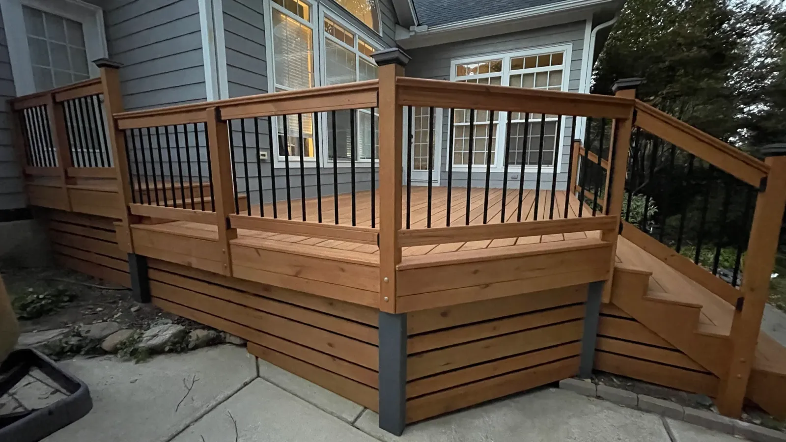 Cedar Deck and Rails